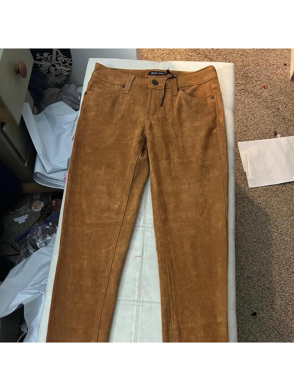 Brown suede Dear John pants size 27